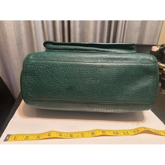 Tory Burch Hunter Green Calf Hair Priscilla Shoulder Bag Gold Hardware Old Money - Picture 4 of 11